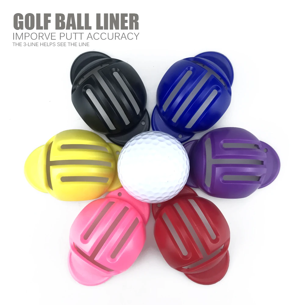 علامة كرة جولف مكونة من 3 خطوط، أداة محاذاة مع قلم استنسل، أدوات تدريب الجولف للتمرين في الهواء الطلق، ملحقات رياضية الخريف