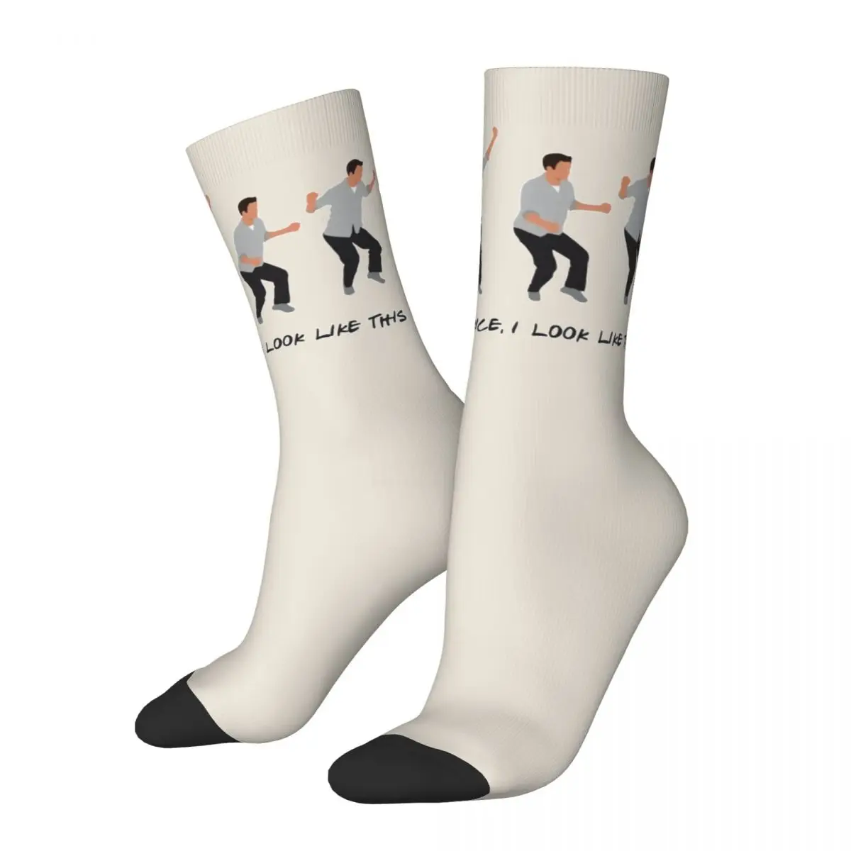 Leisure Friends Chandler Bing When I Dance Men and Women printing Socks,Windproof Applicable throughout the year Dressing Gift