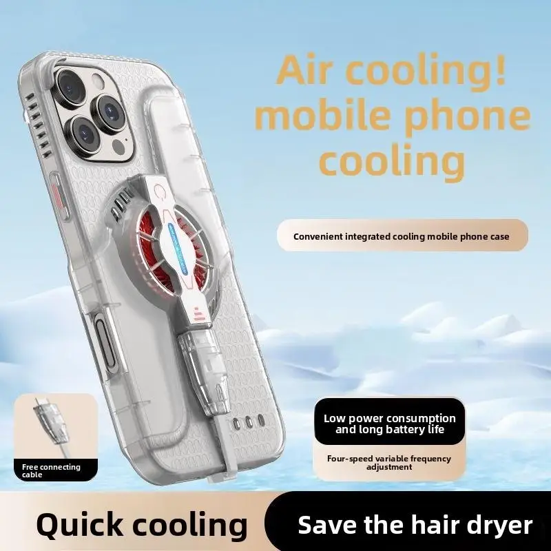 Cooling Case for Apple iPhone 16 Pro Max; Mobile Phone Cooler for iPhone 15/15PRO/15PROMAX/16/16PRO/14/13 view 2