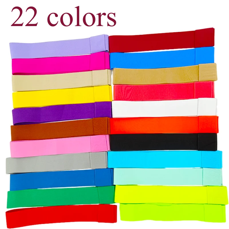 22 colors hat accessories solid color elastic webbing fedora to match various hats straw fedora cowboy hat