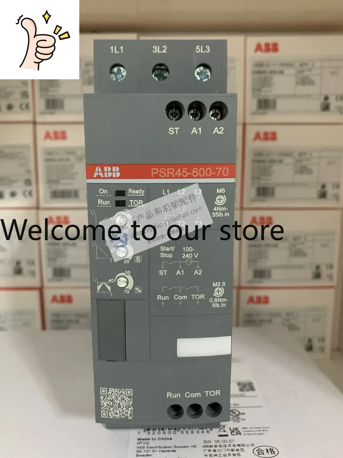 New Original ABB Compact Soft Starter PSR45-600-70 AC100-240V | 22kW 60H