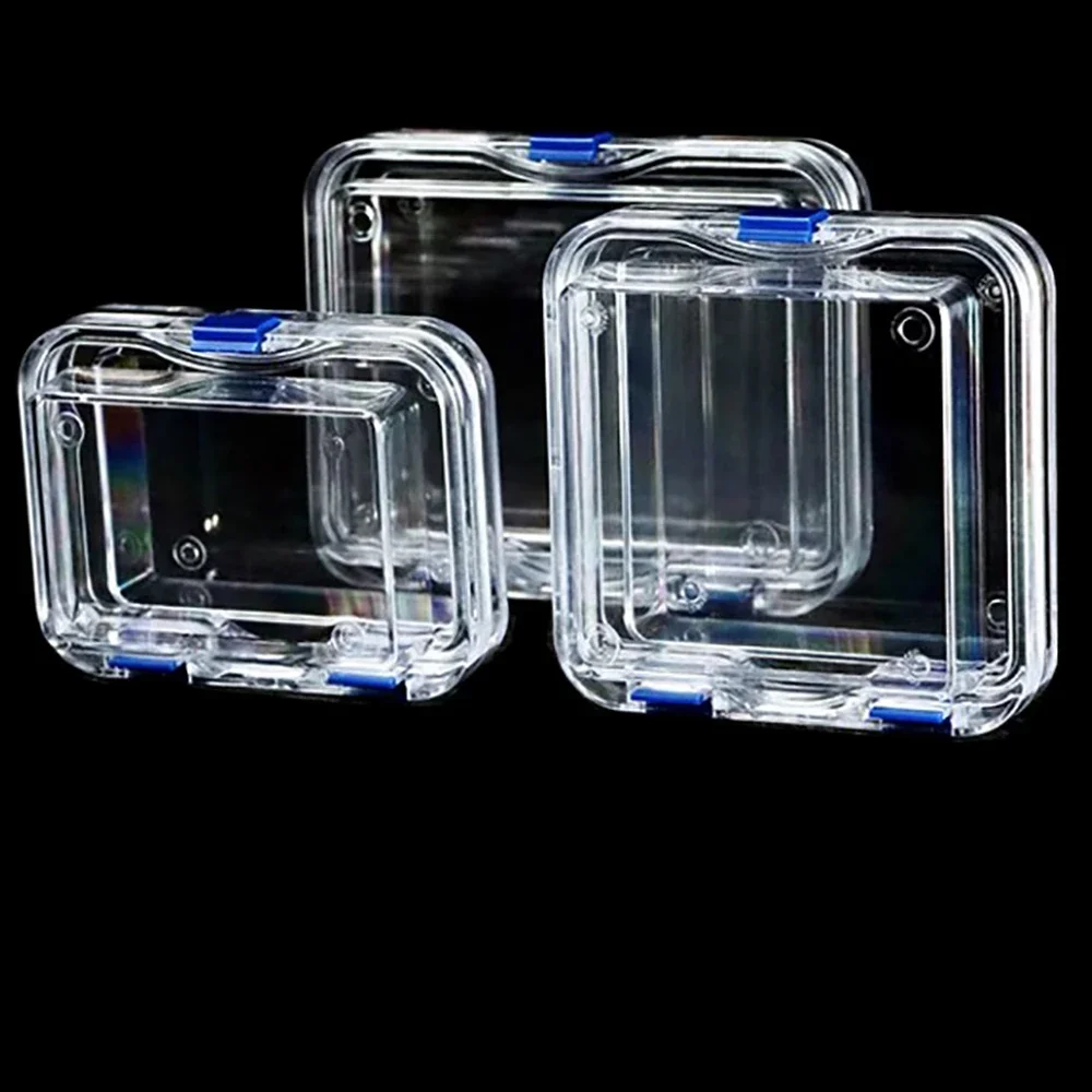 Transparent Gemstone Jewelry Display Box Bangle Necklace Anti-oxidation TPU Case Ring Badge Storage Organizer Coin Packaging Box