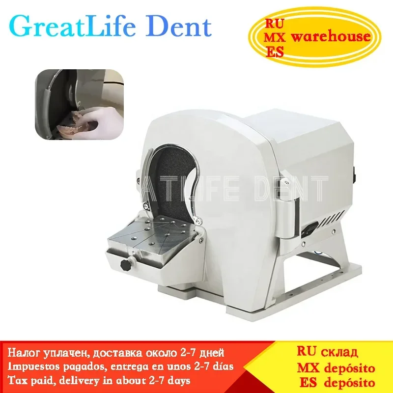 GreatLife Dent Dental Gypsum Finishing Machine Correcting Model Trimmer Grinder Polishing Grinding Machine with Water