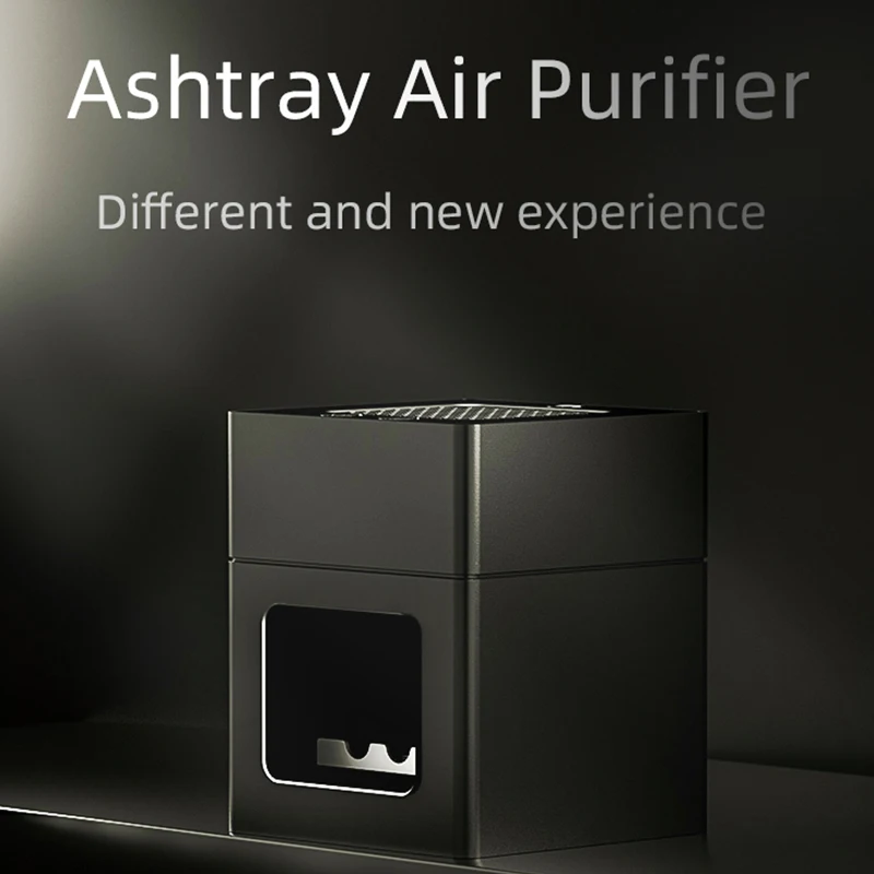 Ashtray Air Cleaner  Mini Portable Rechargeable Smoke Remover Cleaner Cigarette Lighter Filter Ashtray Air Purifier