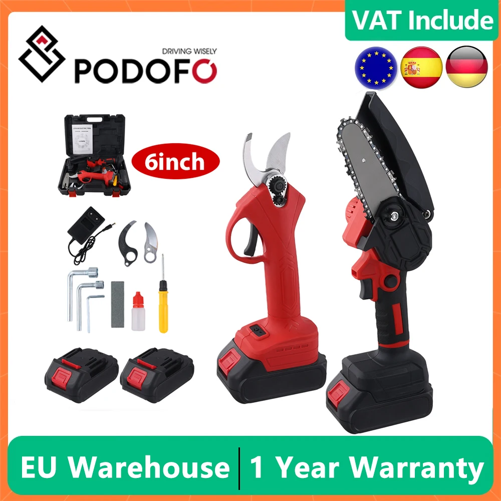 Cesoie da potatura senza spazzole Motosega a batteria e forbici da potatura Sega elettrica portatile Utensile elettrico da 6 pollici per batteria Makita 18V