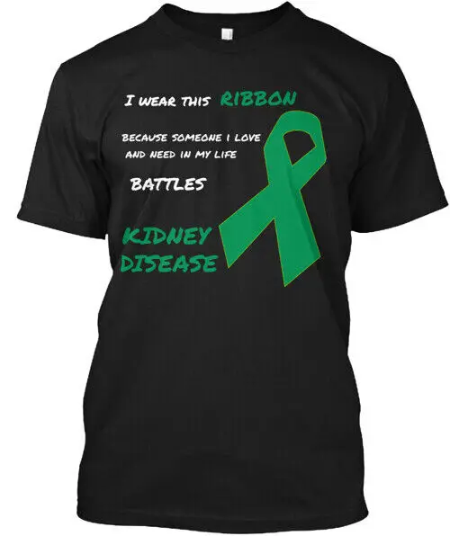 Kidney Disease Awareness T-Shirt Made in the USA Size S to 5XL