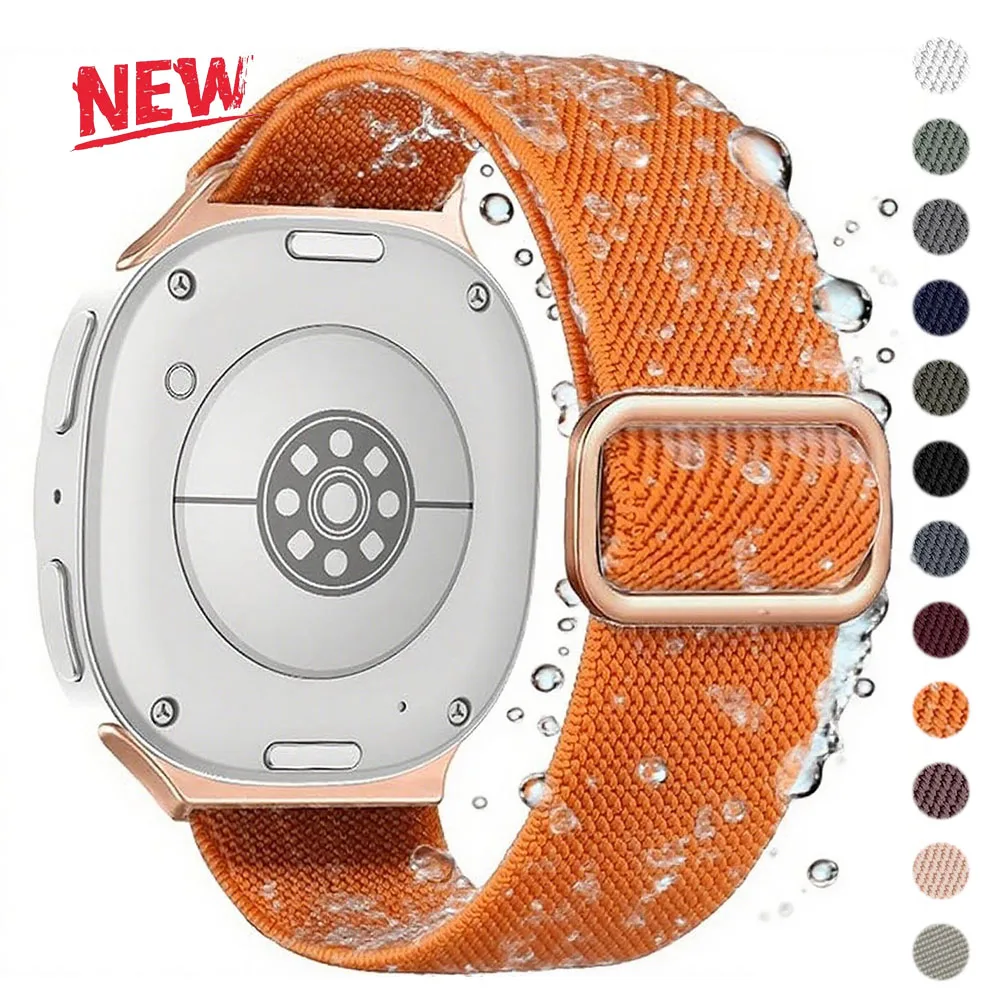 

Ремешок без зазоров для Samsung Galaxy Watch 8 Classic, 46 мм, нейлоновый эластичный ремешок с одинарной петлей, браслет Galaxy Watch 8, 40 мм, 44 мм