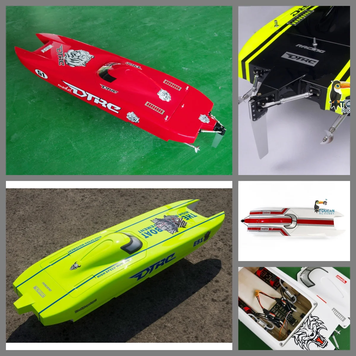 

E51 Волоконно-стекло PNP RC Гоночная лодка с двойным двигателем и сервоприводом ESC Высокоскоростные модели электрических кораблей для взрослых