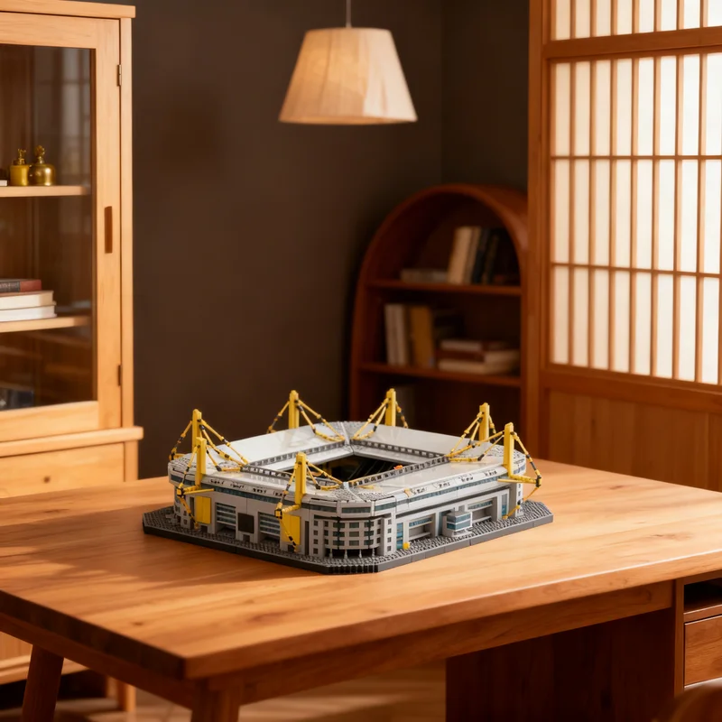 

6589pcs MOC Dortmund Westfalenstadion Modular Build Icons Model Building Blocks Architecture Christmas Gifts Toy Idea Education