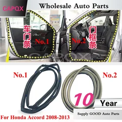 CAPQX Car Door Sealing Strip For Accord 2008 - 2013 Door Frame Sealing Strip Waterproof Door Edge Strip Dustproof Rubber Seal