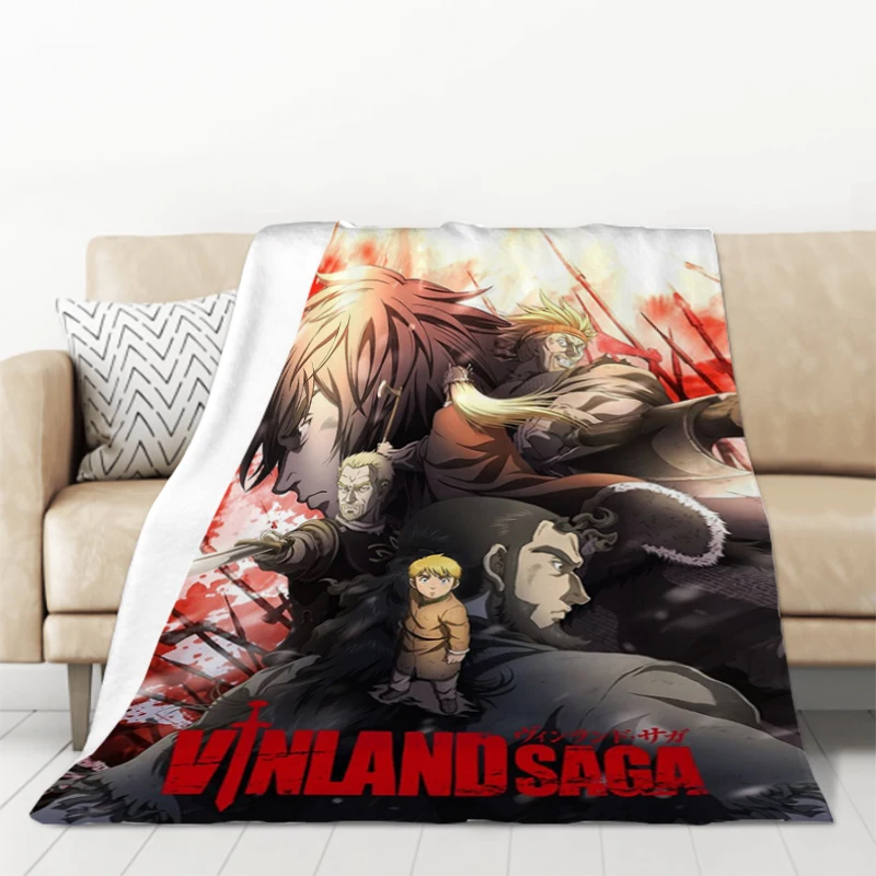 

Sofa Blankets V-Vinland Saga Anime Manga Blanket King Lid Microfiber Bedding Plead Cover Warm Throw Soft Plaid With Print Catnap