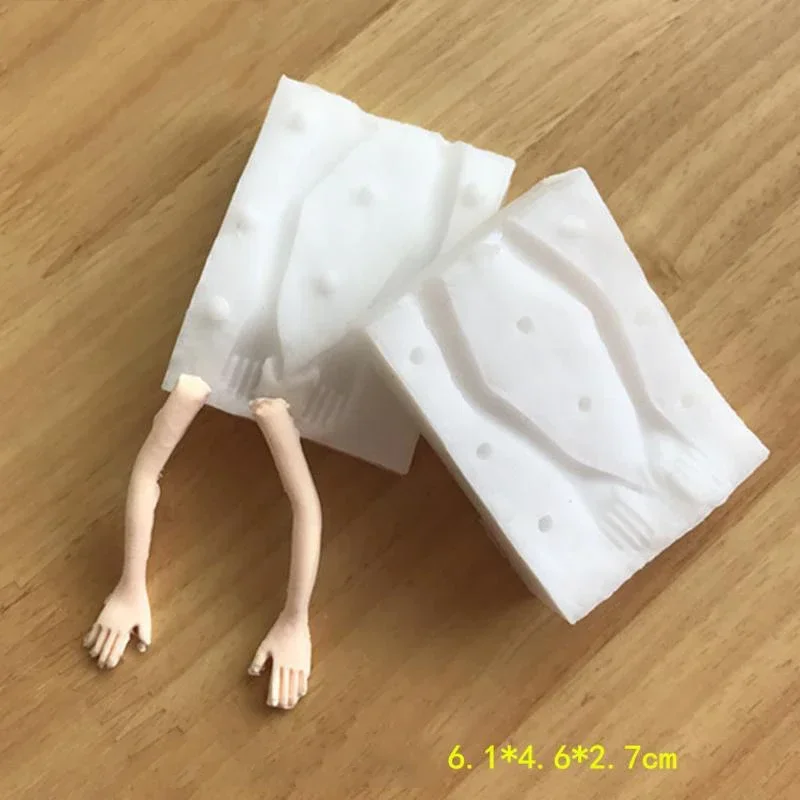 1 Piece Of Clay Ceramic Mold Silicone 3D Mannequin Mold General Manual Diy Accessories For Palms Feet And Legs