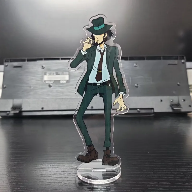 Japan Anime Lupin The Third Figures Rupan Sansei Jigen Daisuke Mine Fujiko Acrylic Standing Sign Model Toy Plate Desk Decor Prop