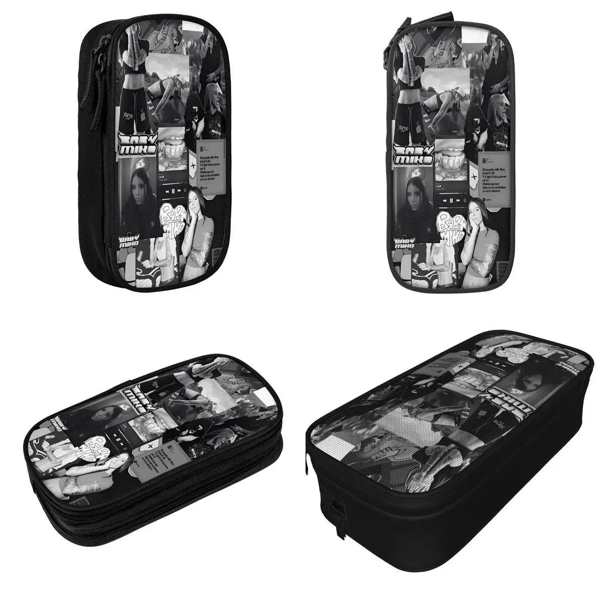 Jovem miko lápis casos criativo caneta titular saco meninas meninos grande armazenamento estudantes escola zíper lápis