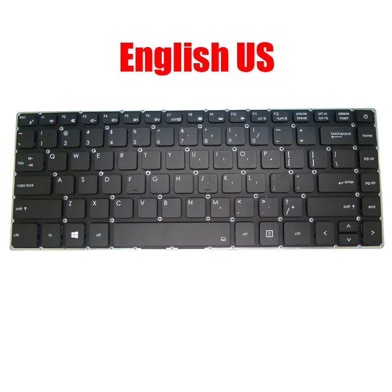 

Клавиатура ноутбука английская US MB2882001 XK-HS040 без бумаги с подсветкой, черная, новая