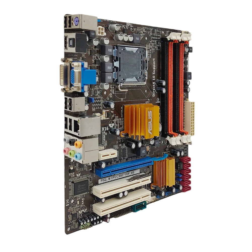 

ASUS P5QL-M EPU Intel G43 Motherboard LGA 775 Core 2 Duo E4300 E7200 E8300 Memory DDR3 SATA II USB2.0 PCI-E 2.0 ATX NO Kit