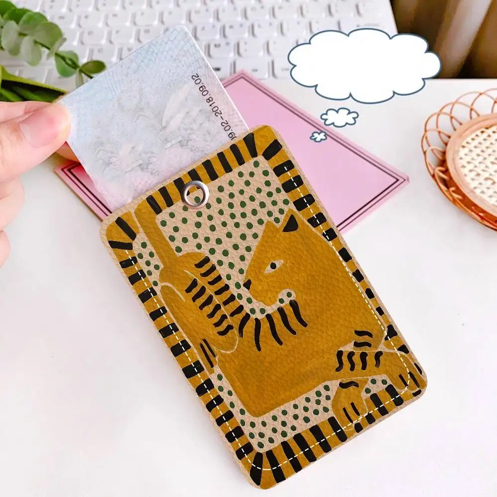 مصر الملونة مجردة النمر والفهد المفاتيح حاملي بطاقات كيرينغ البنك حافلة معرف بطاقات الائتمان سلاسل حلقة رئيسية