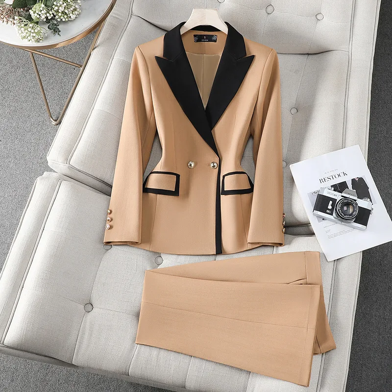 2025wishCasual Fashion Women's Business Suit, Cross-Border Foreign Trade Long Pants Suit8971