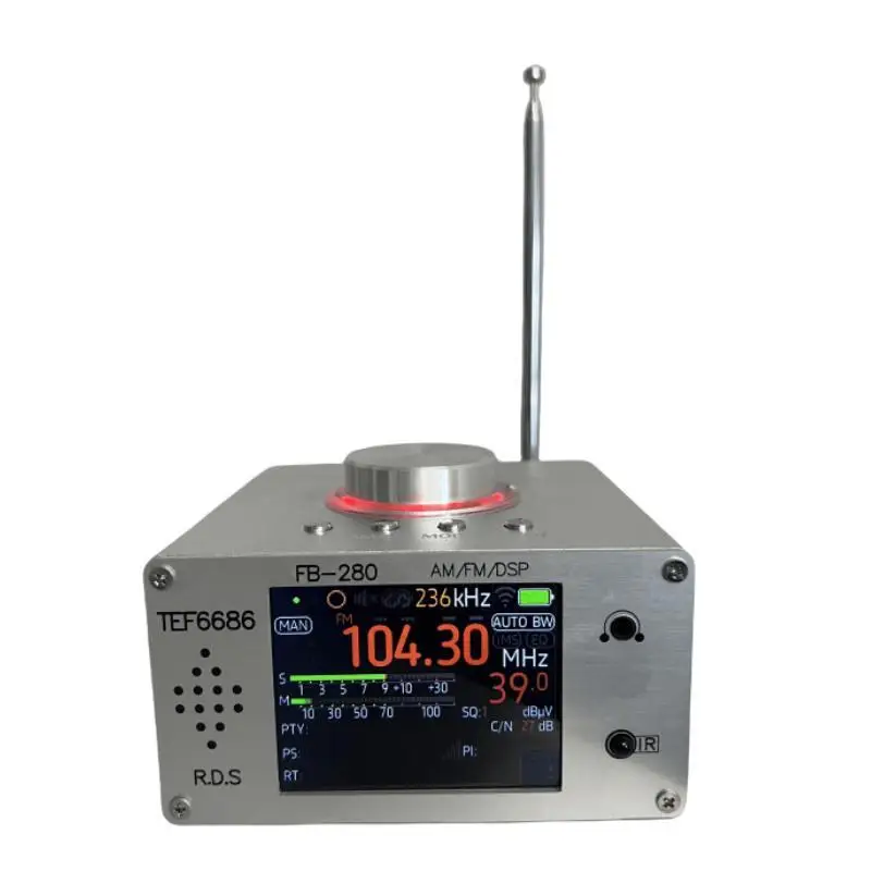 TEF6686 high-sensitivity radio FM/AM supports global frequencies, built-in battery with infrared remote control, high fidelity