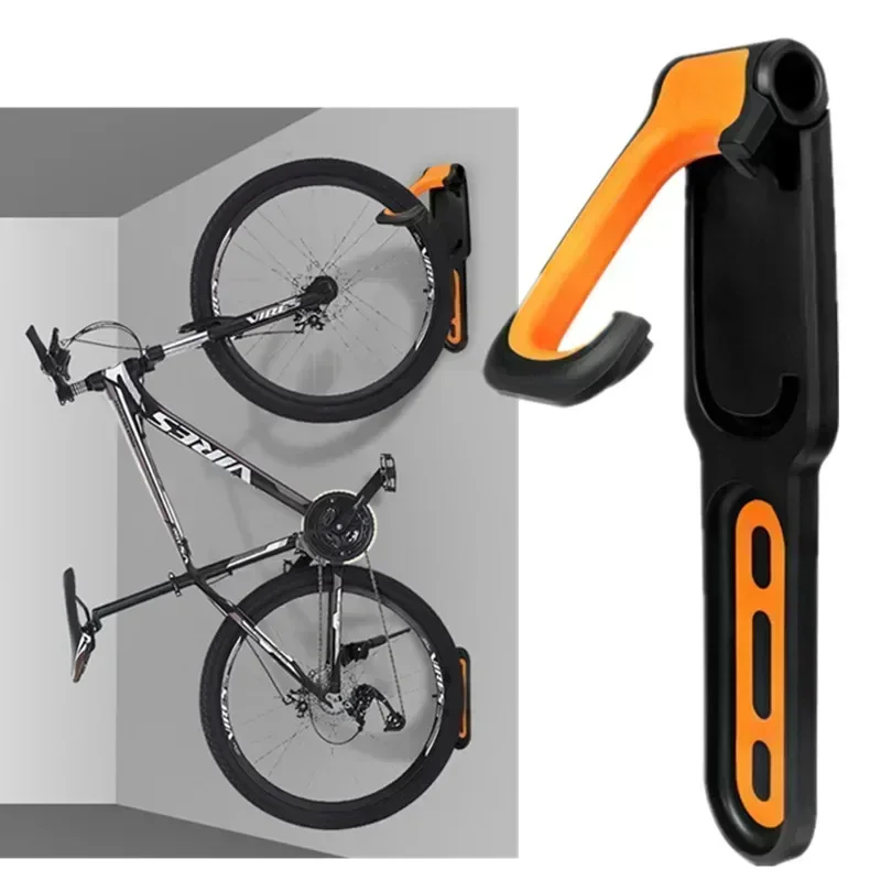 1PC Bicycle Wall Mount Rack Mtb Road Bike Storage Fixed Hanging Hook Bike Support Stand Bracket Holder Cycling Parking Buckle 