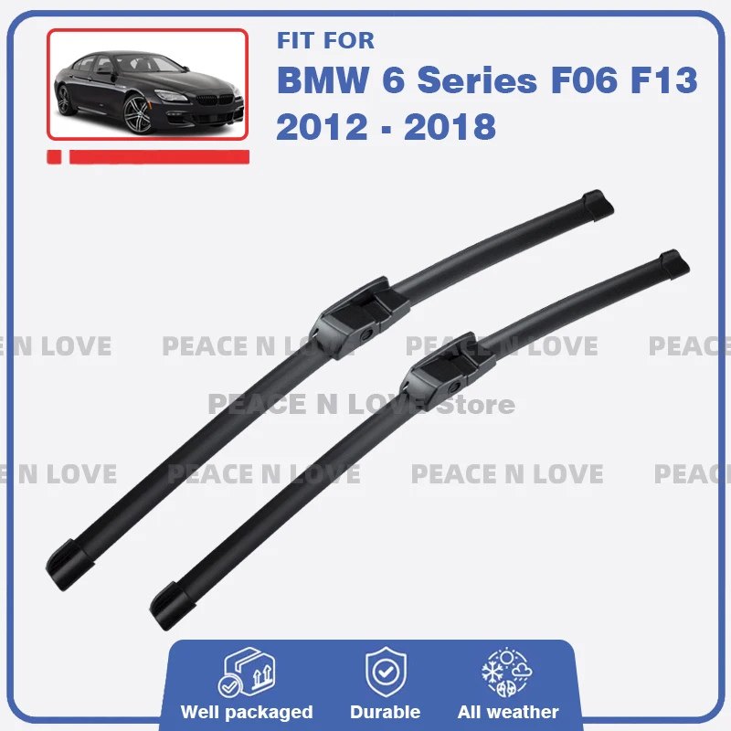 

Щетки стеклоочистителя для BMW 6 серии F06 Sedan F13 Coupe 2012-2018 2 шт., резиновые щетки для переднего лобового стекла, аксессуары