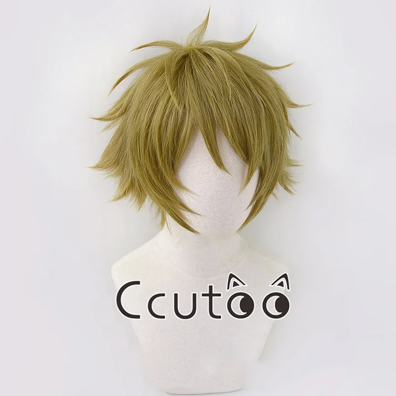 Takamine Midori Cosplay Wig Ensemble Stars ES Takamine Midori Short Green Heat Resistant Synthetic Halloween Wigs