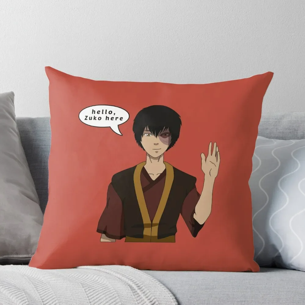 Hello, Zuko here Throw Pillow sleeping pillows Decorative Cover For Living Room Cushion Covers For Living Room