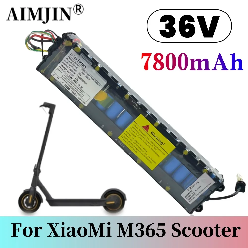 

18650 10S3P 36V 7800mAh Litium Ion Battery Pack NE1003-H Cell Communication Interface for Xiaomi M365 Electric Scooter