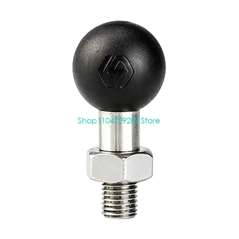 D8KE Rubber Ball Head Motorcycle Mirror Mount Repair Part 10 mm Threaded Hardware for Side Mirror Maintenance and Repair Shop