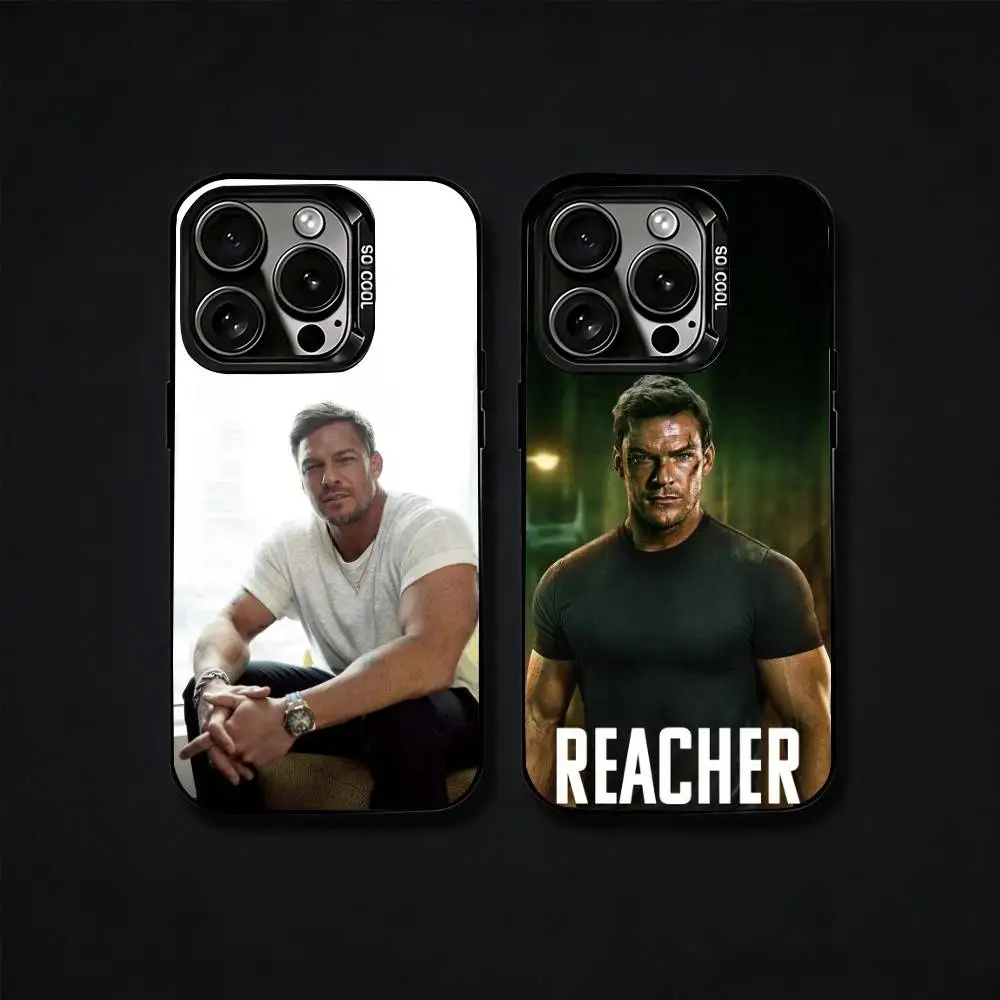 

Actor A-Alan R-Ritchson Phone Case For iPhone17, 16,15,14,13,12 Pro Max Black Candy Matte Shockproof Cover