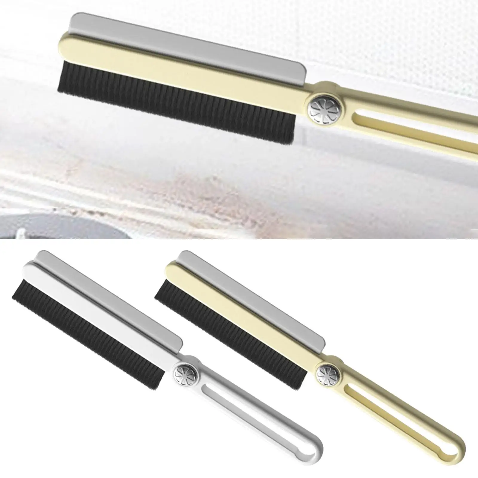 Crevice Brush Compact Handheld Groove Cleaning Brush for Bathtub Desk Sink