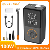150PSI Car Air Compressor 100W 35L/min Portable Electric Air Pump Car Tire Inflator For Motorcycle Bicycle Tire Air Filling Pump