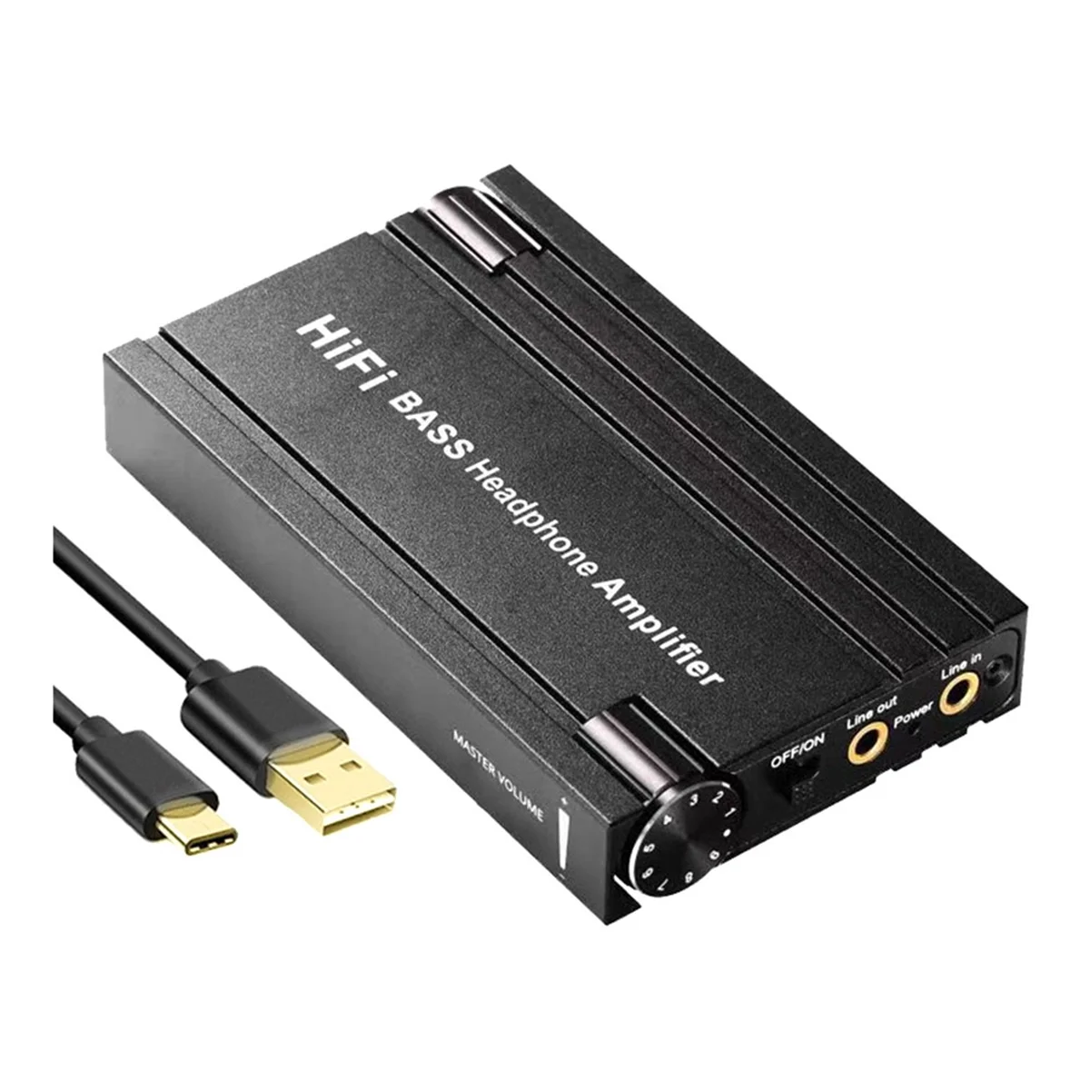 A51I HiFi BASS مضخم ضوت سماعات الأذن 16-600Ω سماعة أمبير قابلة للشحن 3.5 مللي متر AUX مدخلات الإخراج مع التحكم في مستوى الصوت للهواتف