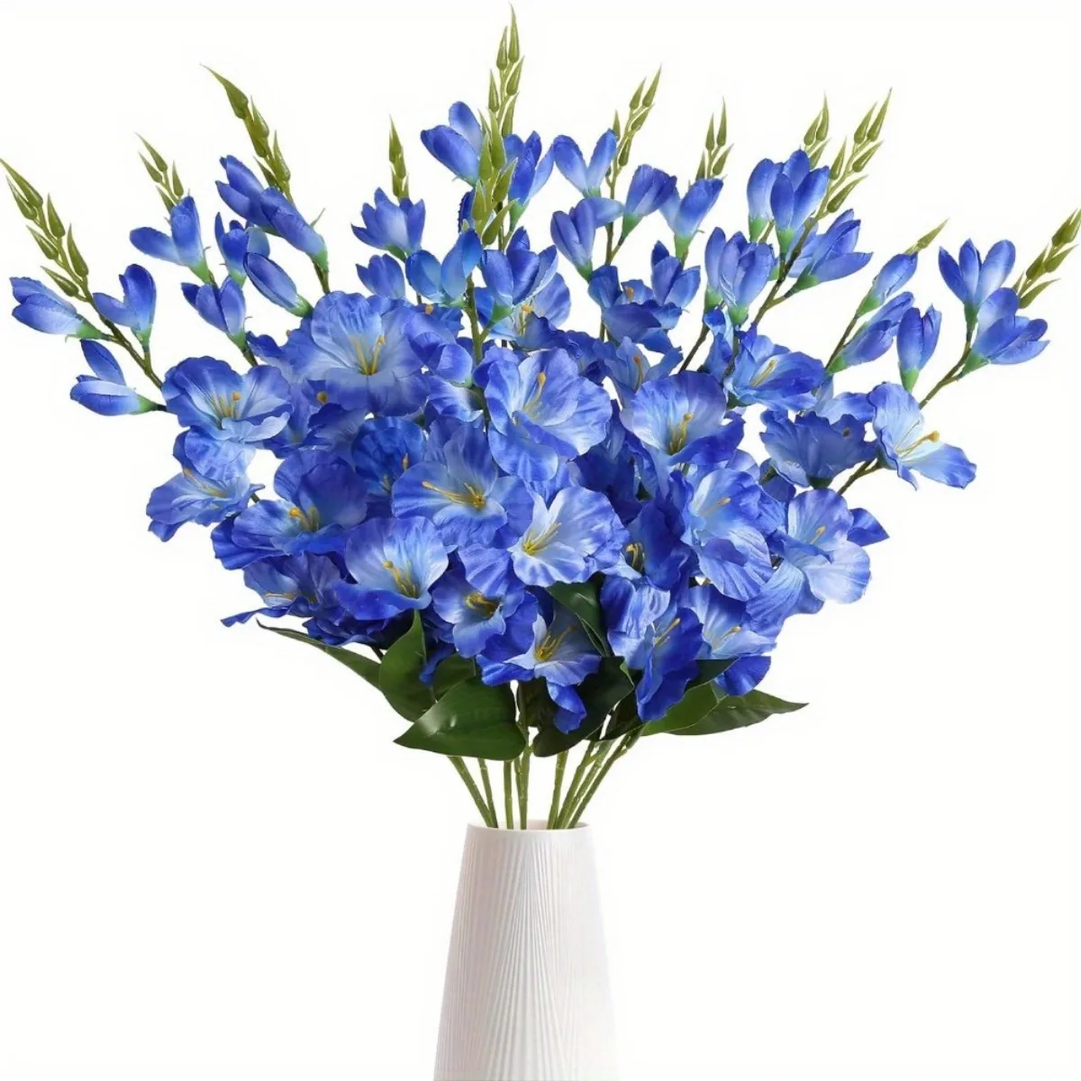

10 Pcs Gladiolus Artificial Flowers 30in Fake Flowers Gladiolus Flowers Long Stem Silk Flowers for Home Wedding Garden