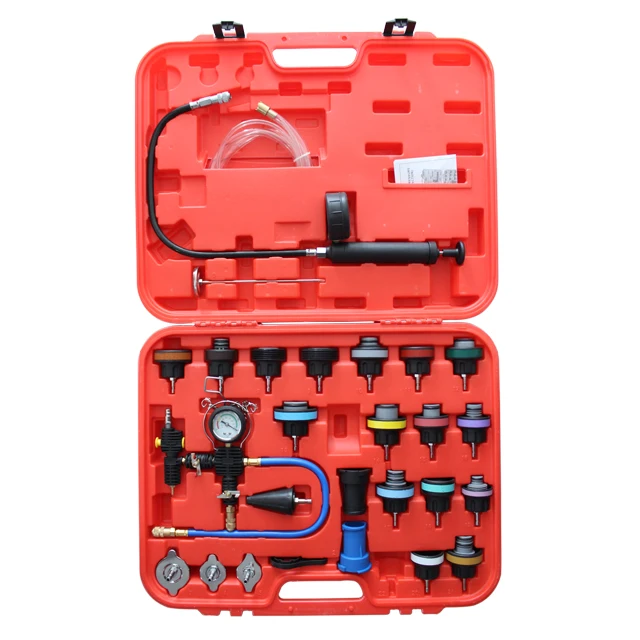 

High Quality 27pc Cooling System Pressure Tester & Vacuum Purge Master Kit (VT01064B)