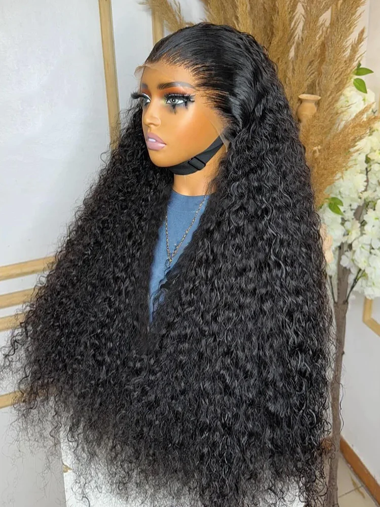 30 40 Inch Deep Wave 13x6 Hd Curly Lace Front Human Hair Wigs 250 Density Lace Wig 13x4 Water Wave Lace Frontal Wigs For Women