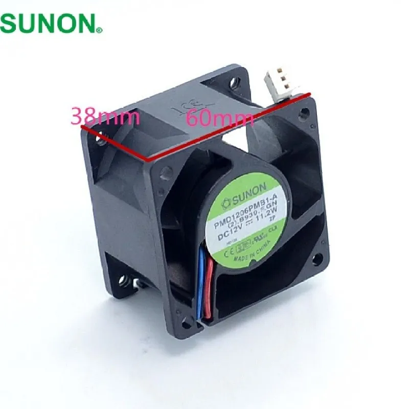 

For SUNON 6038 winds of 60mm server fan 12V 11.2W PMD1206PMB1-A 60*60*38mm