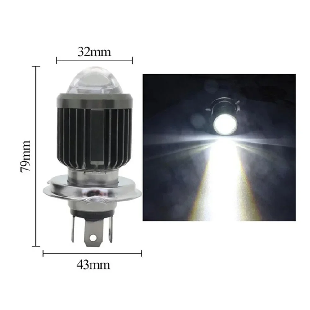 H4 HS1/ H6 BA20D White 6000K LED Motorcycle Headlight For Most Cars Motorcycles LED Bulbs High Quality Material Practical To Use