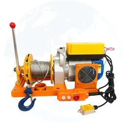 Construction Concrete Lifting Hoist 100kg 300kg 500kg 800kg Small Mini Lift Electric Winch Hoist With Clutch