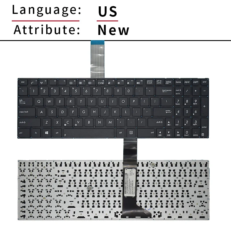 Neue uns russische Laptop-Tastatur für Asus x501 x501a x501u x501ei x501xe Notebook-Tastatur Ersatz