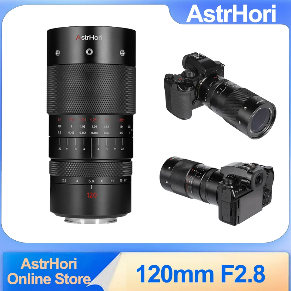 

AstrHori 120 мм F2.8 Micro 2X ультра микро объектив полная Рамка Ручной фокус для портретов комплекты для гаража ювелирные изделия насекомые объектив для камеры