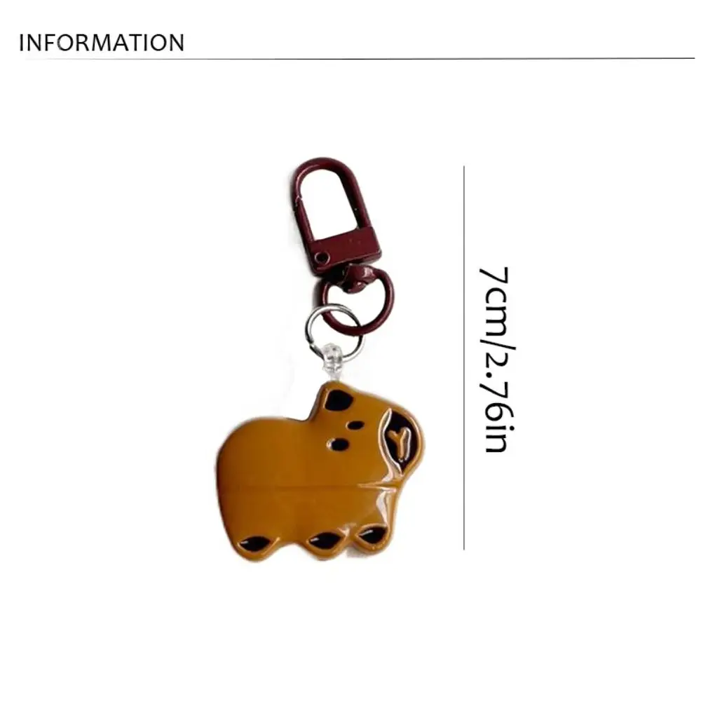 Mode Capybara Capybara Sleutelhanger Hars Creatieve Kapibara Hanger Schattige Grappige Capibara Tas Opknoping Accessoire