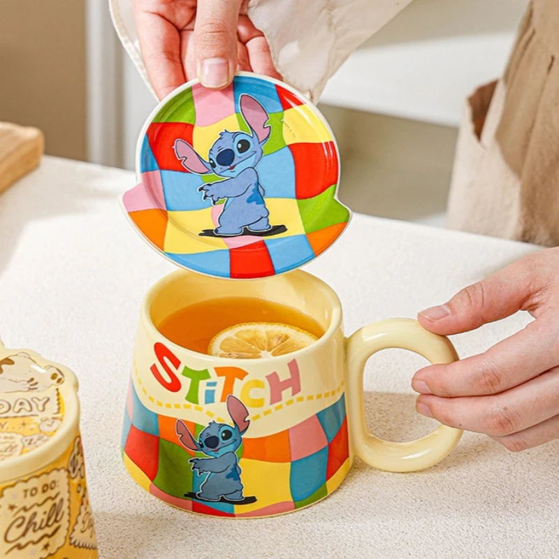 

Cute Cartoon Lilo & Stitch Creative Ceramic Mug Couple Water Cup Office Milk Coffee Cups Kawaii High-quality Household Mugs Gift