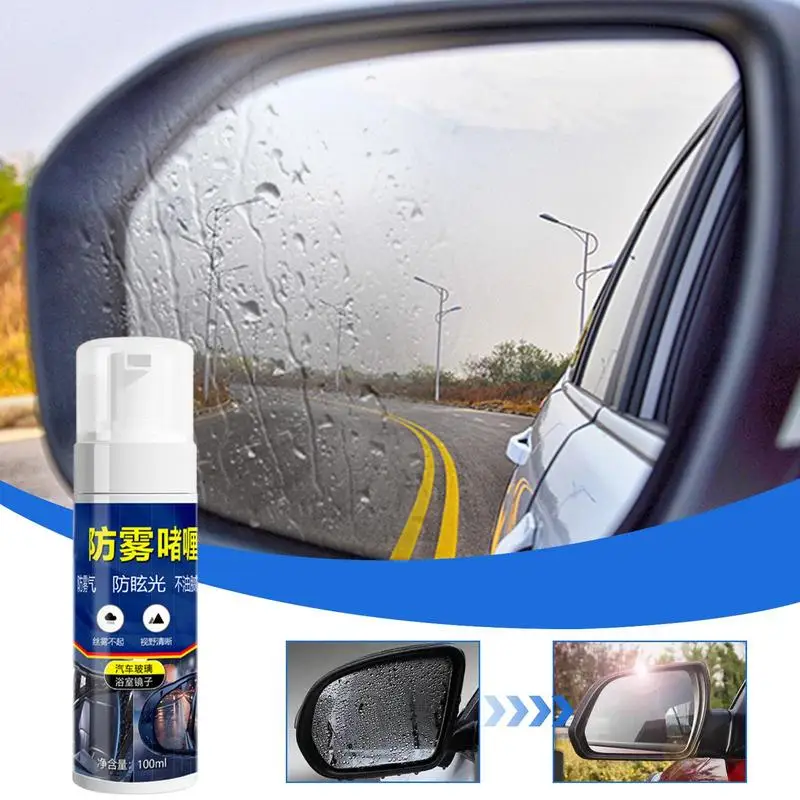 Anti Fog Spray for Windshield 100ml Windshield Rain Spray Windshield Fog Prevention Gel Waterproof Fog Remover for Automotive