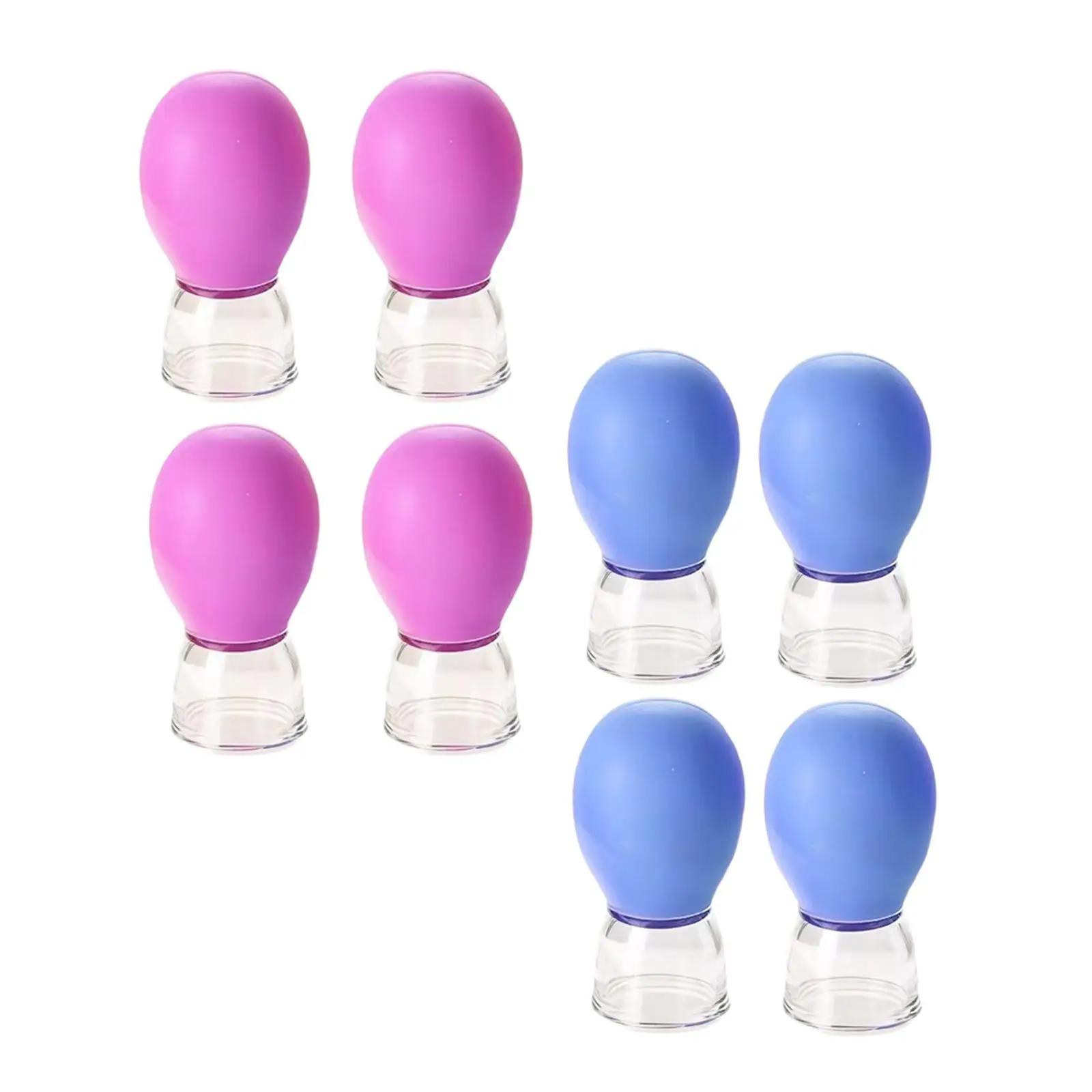 

4x Facial Cupping Set Vacuum Suction Portable Reusable Cupping Therapy Set