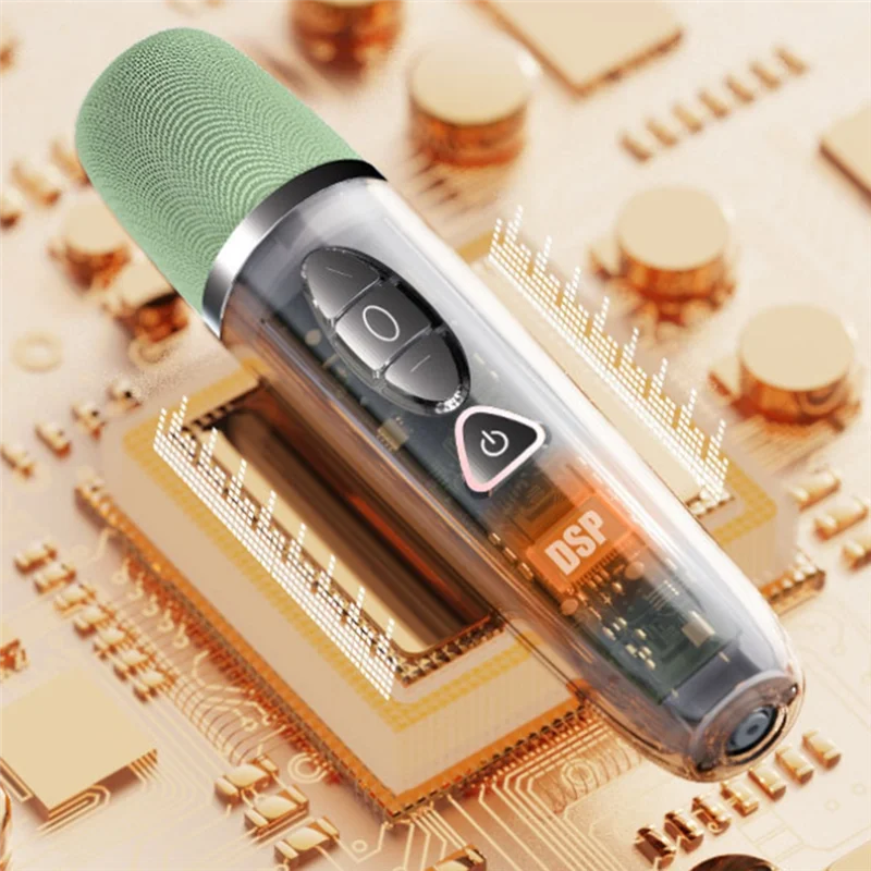 

1 In 2 Home KTV Mixer Wireless Microphone Noise Reduction Bluetooth Sound Card Microphone Sets Home Karaoke Artifact-AU47