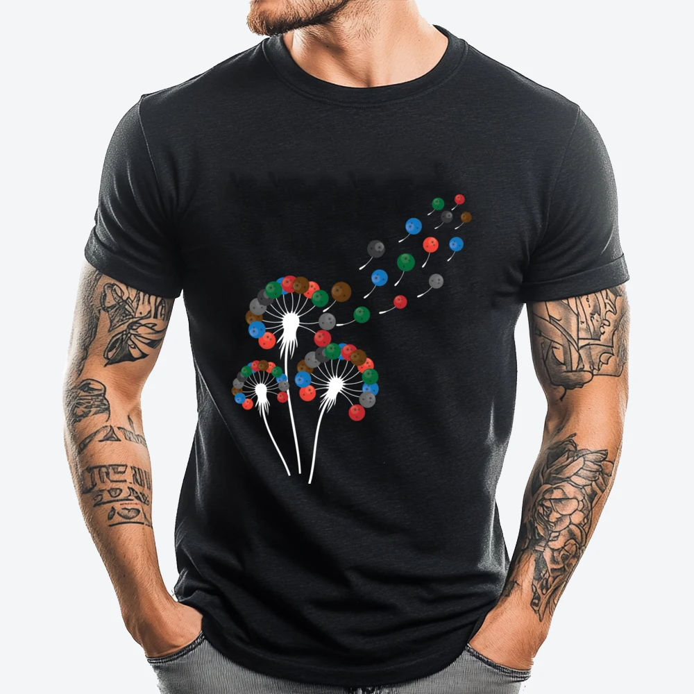 

Dandelion Bowling Ball For Bowling Player Bowling Clothing Camisas De Hombre Lovers Day Graphic Tees Unisex Anime T Shirts