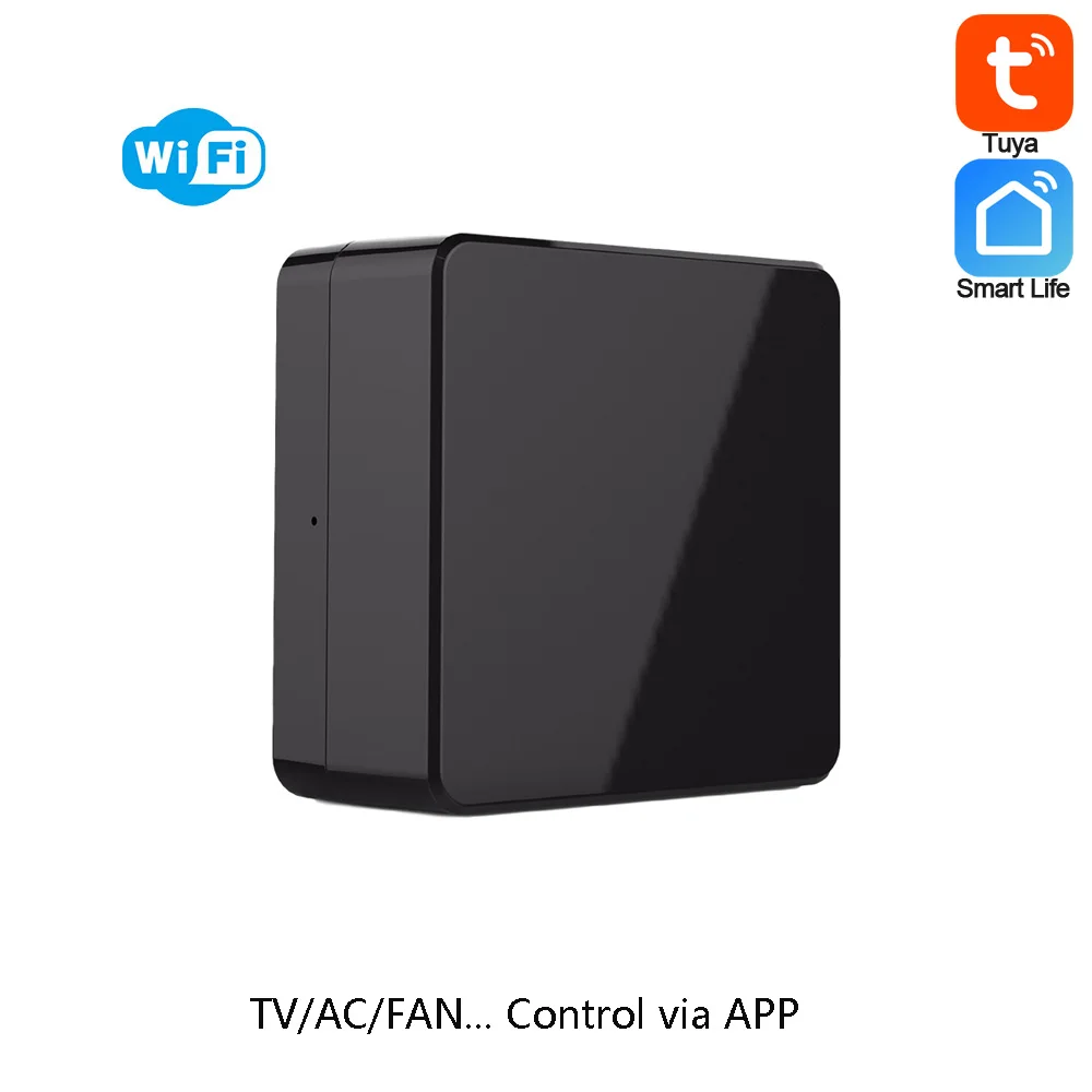 

1 шт. 2.4G WiFi беспроводной ИК-пульт дистанционного управления для управления кондиционером/телевизором/вентилятором через приложение на смартфоне, Tuya Smart Life, голосовое управление через умную колонку