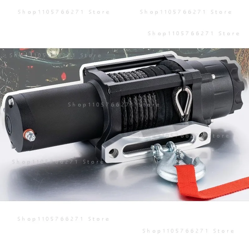 4,500-pound electric winch  small truck crane   small off-road vehicle  self-rescue and escape traction for cars