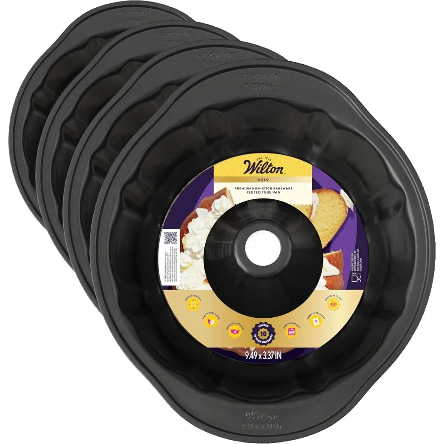 

Сковорода с рифленой трубкой премиум-класса с антипригарным покрытием Perfect Results, 9,51 дюйма, упаковка из 4 шт.